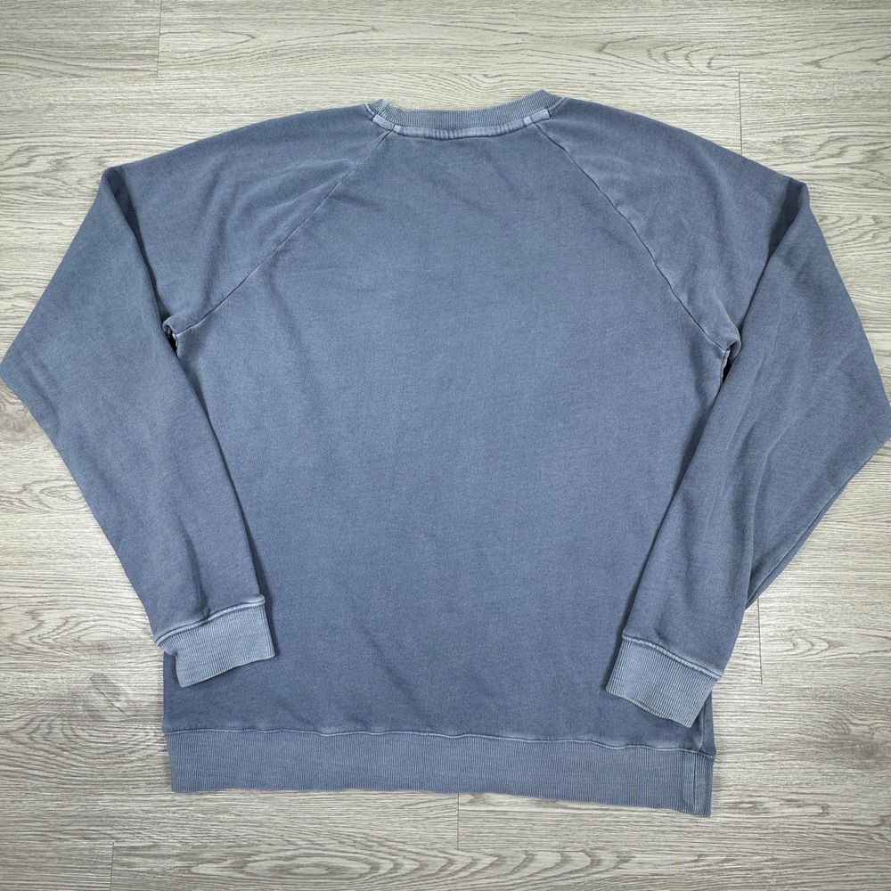 Vineyard Vines Men's Sweatshirt Graphic Logo Blue Medium Raglan Cotton Blend - Picture 3 of 7